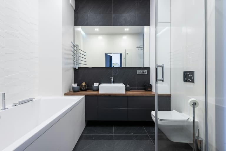 Charcoal Black: bathroom vanities colors