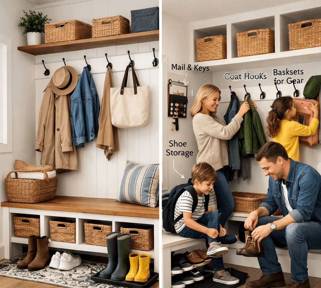 Key Elements of a Well-Designed Mudroom Entryway