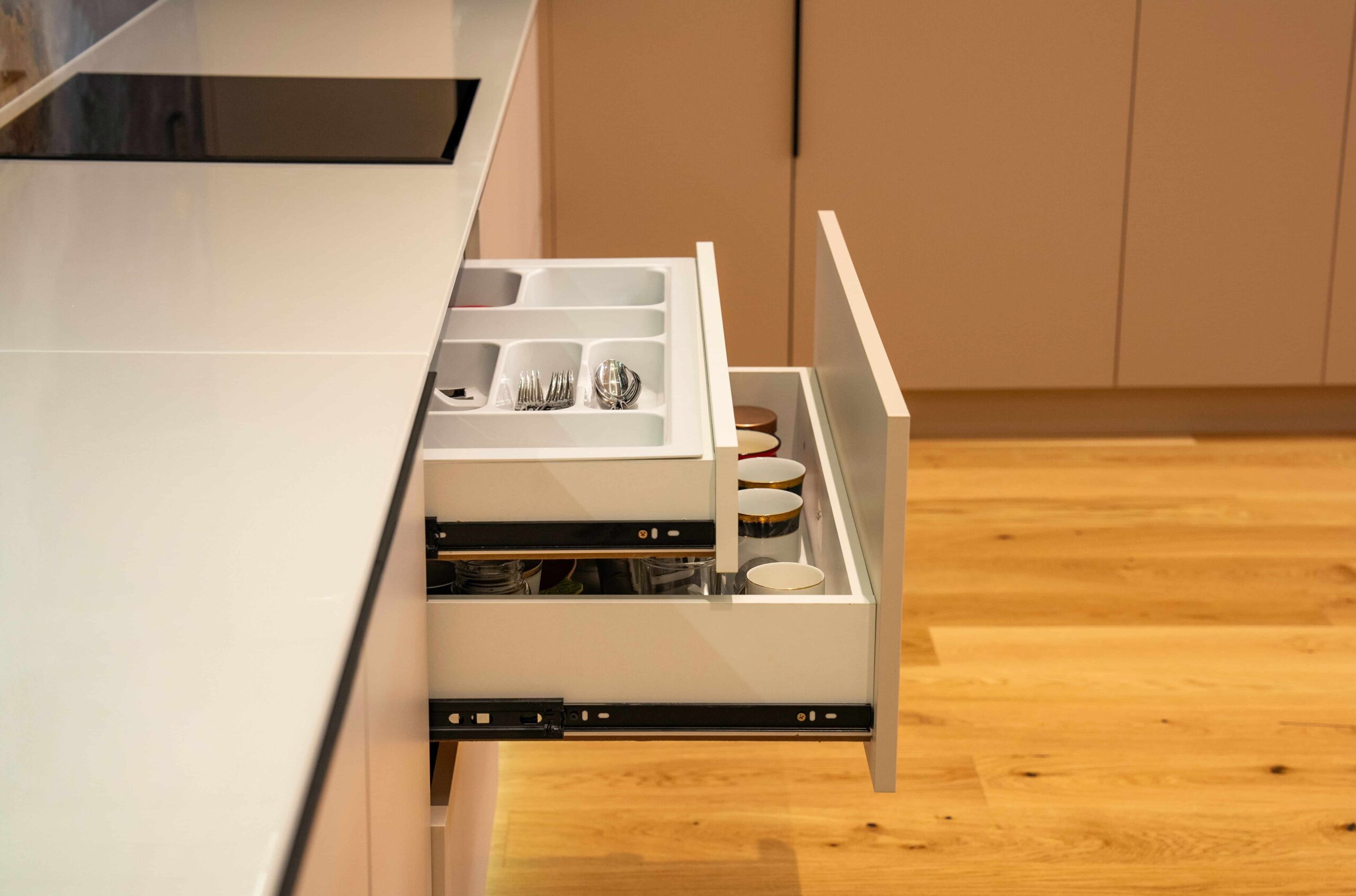 Pull-Out Pantry Cabinets for Narrow Spaces